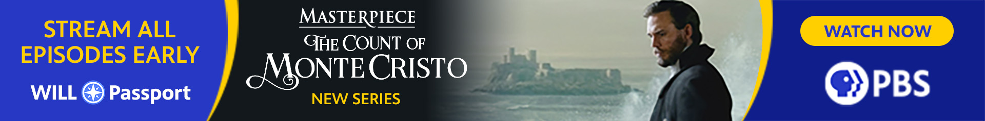 New series from MASTERPIECE: The Count of Monte Cristo.