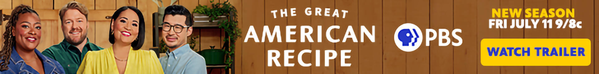 New season of PBS Series The Great American Recipe coming Friday, July 11 at 8:00 pm Central
