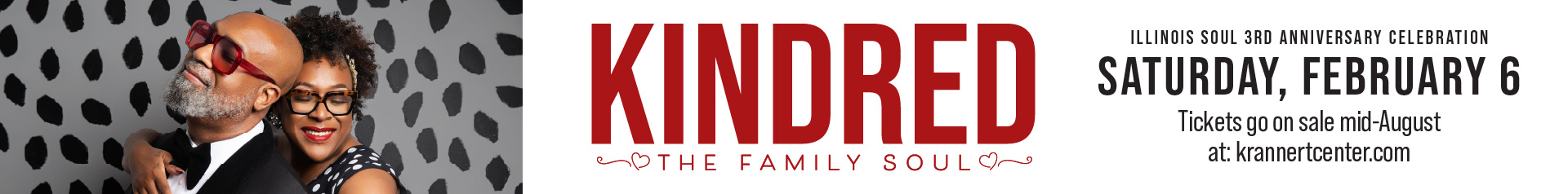 Announcing the performance by Kindred the Family Soul for Illinois Soul's third anniversary celebration