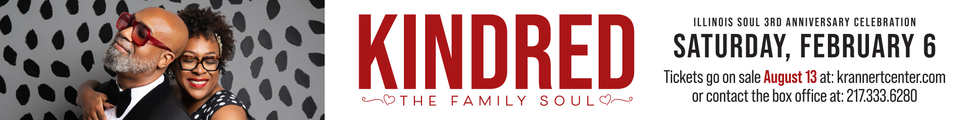 Tickets go on sale AUGUST 13 for Kindred the Family Soul for Illinois Soul's third anniversary celebration