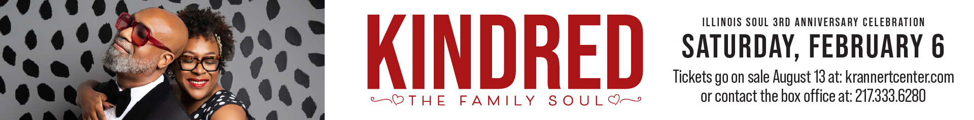 Announcing the performance by Kindred the Family Soul for Illinois Soul's third anniversary celebration