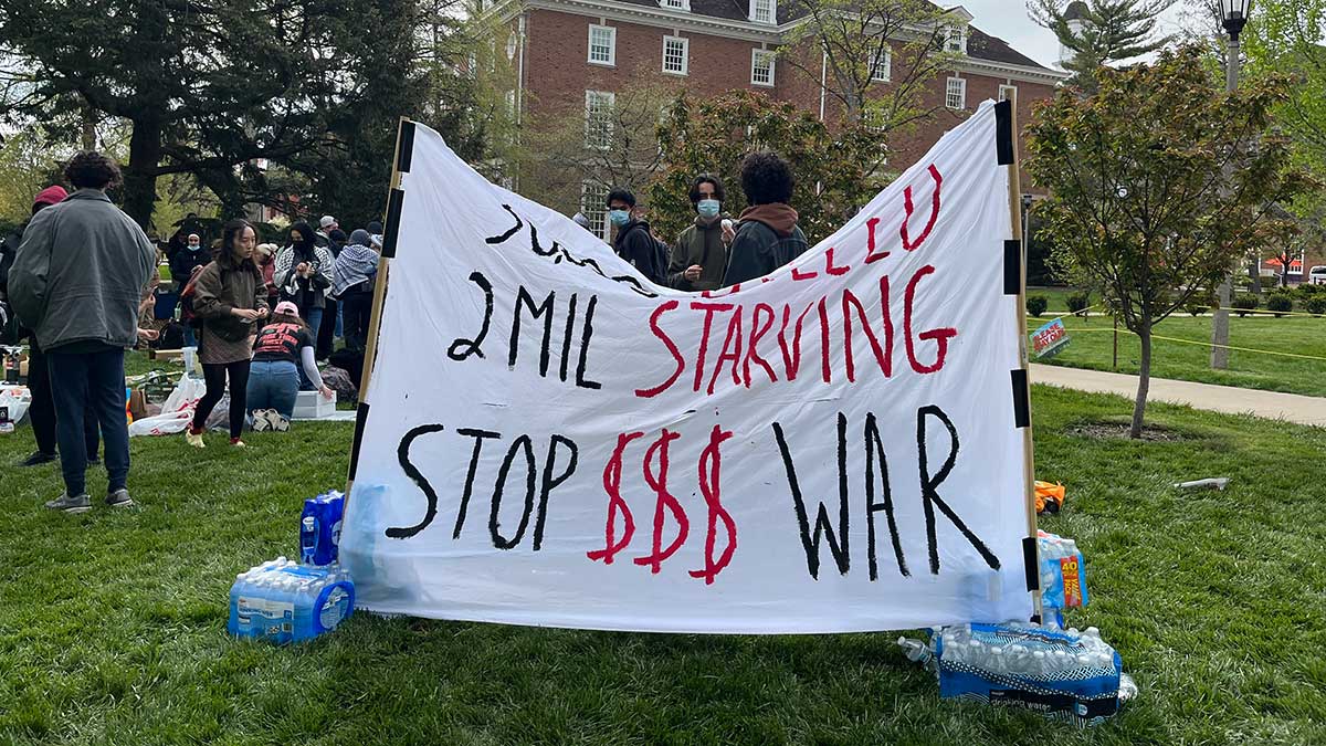 Protest for Palestine at UIUC leads to one arrest; negotiations reach  peaceful resolution | Student Newsroom | Illinois Public Media