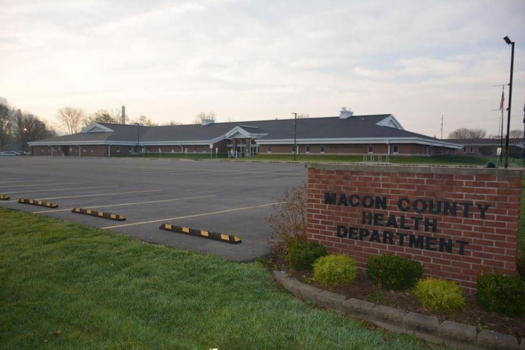 The Macon County Health Department in Decatur. Macon County currently has more than 1300 active cases of COVID-19.