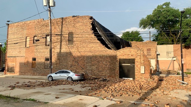Firefighters responded to a partial building collapse at 63 Chester St in Champaign on June 26, 2021. That was the site of the Chester Street Bar for nearly 40 years before it closed in 2017.