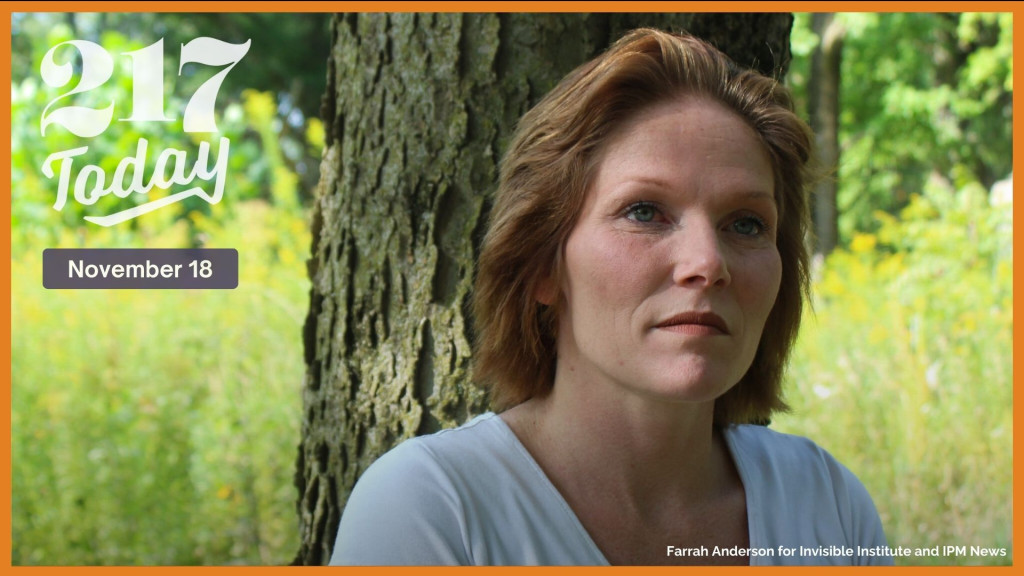 Chelsey Lowe stands outside Homer Lake in East Central Illinois. Lowe was arrested in 2022 by Sean Grayson, who is now charged with murder for killing Sonya Massey.