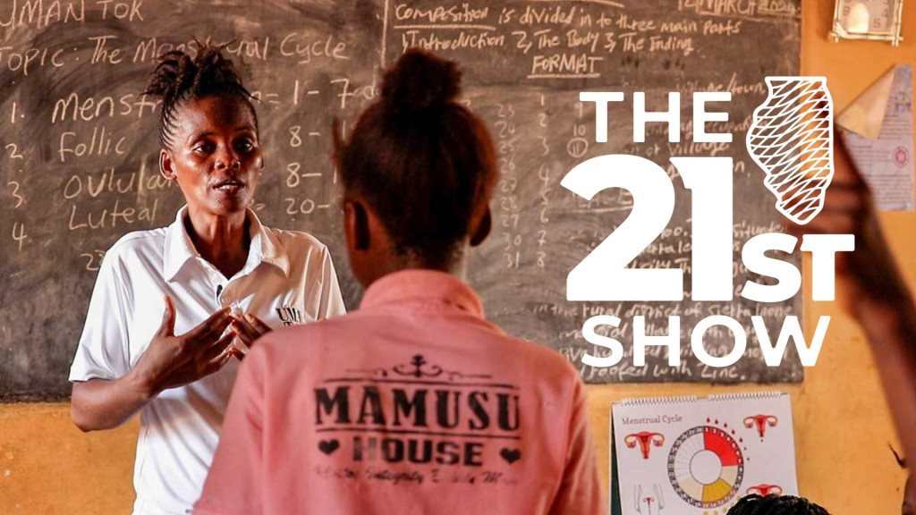 Mariatu Marley Yateh teaches a sexual & reproductive health education class for students at the Education for All school in Allentown, Sierra Leone. Yateh is the education director for the Sierra Leonean NGO Uman Tok.