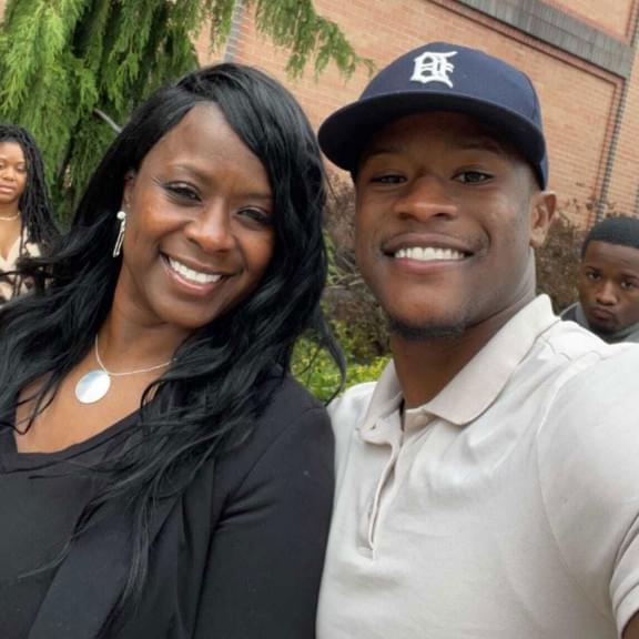 Carmen Bolden-Day with her son Jelani Day