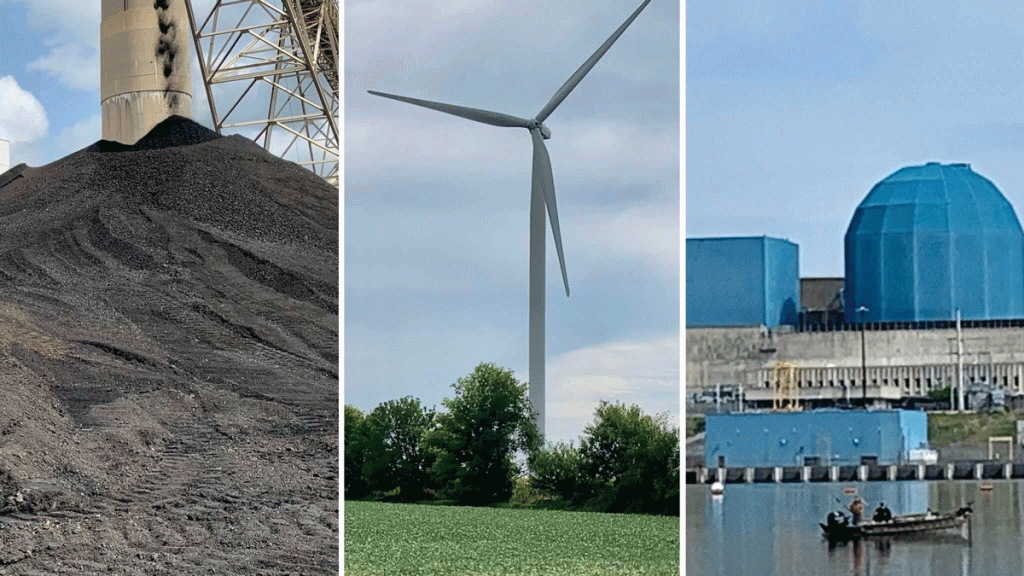 The coal in Sangamon County, wind turbines in Vermillion County, and the Clinton Nuclear Power Station in De Witt County will all be affected by Illinois' new clean energy bill. 