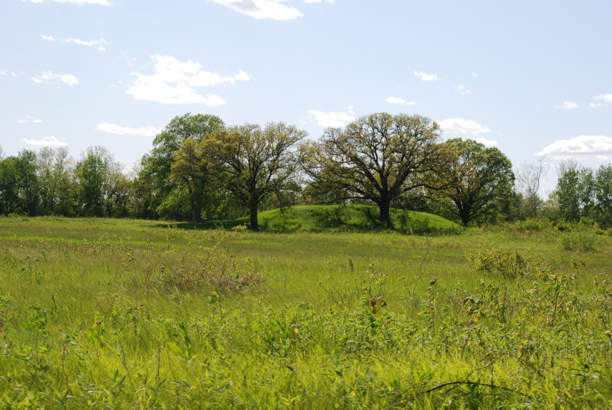 The Dickson Mounds indigenous burial site in Fulton County near Lewistown. 