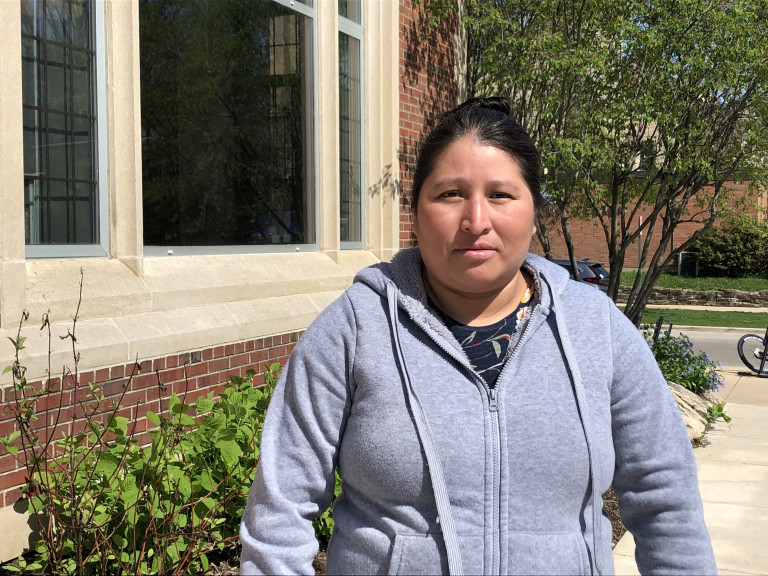 Eulalia Gaspar Pablo, whose native language is Q’anjob’al, said that when she arrived in Champaign five months pregnant that she felt awkward because she didn’t understand the American medical system.