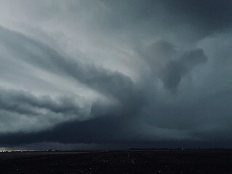 Picture of a supercell taken by meteorologist Andrew Pritchard in DeWitt County on January 3, 2023. 