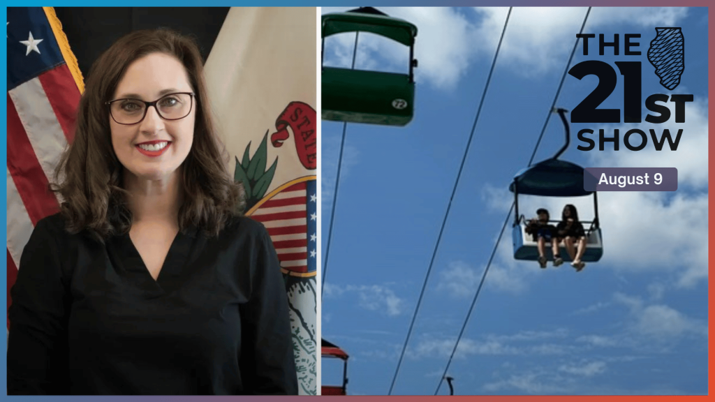 Rebecca Clark (left) has been the Illinois State Fair Manager since 2022.