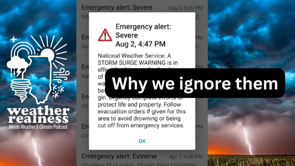 An emergency alert from the National Weather Service.
