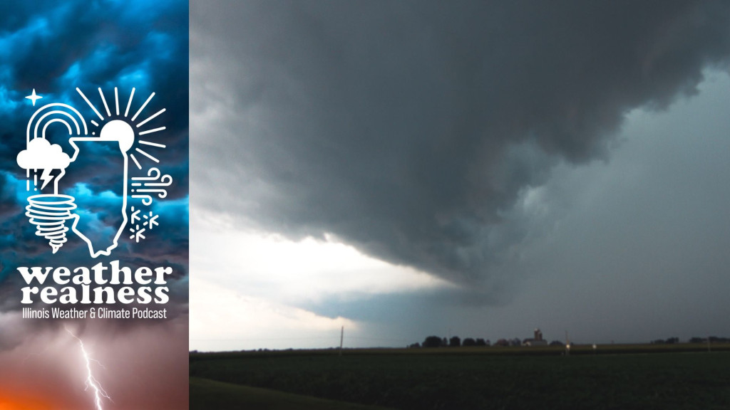 A derecho rolling into Morris, Illinois, which caused widespread damage to trees, powerlines, and buildings on August 10, 2020. 