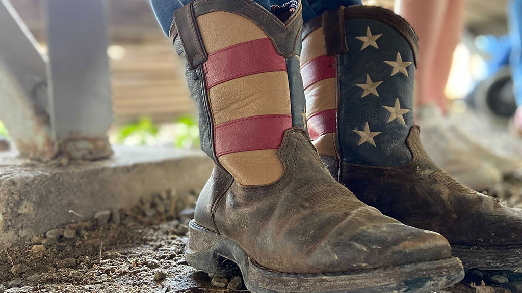 usa flag cowboy boots