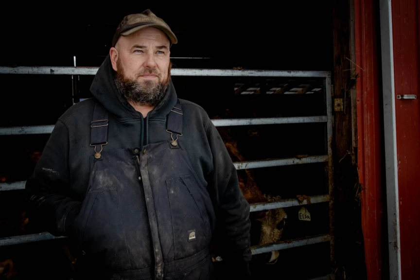 Jason Grostic, a Michigan farmer, said he was on track to run a fully self-sufficient operation and open a storefront for his beef products before PFAS contamination turned his world upside down. 