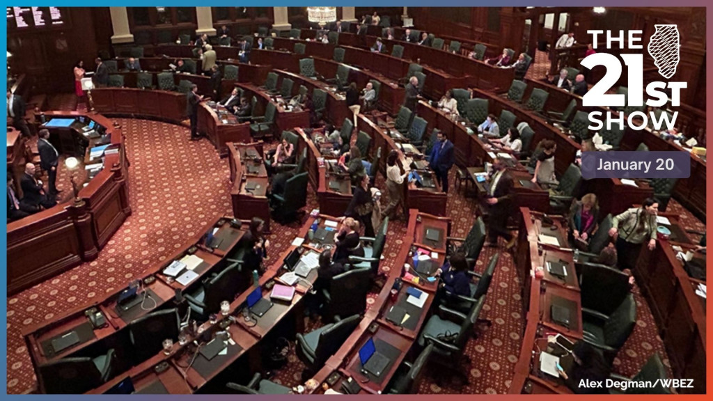 The Illinois House prepares to debate the state budget on Friday evening, May 26, 2023.