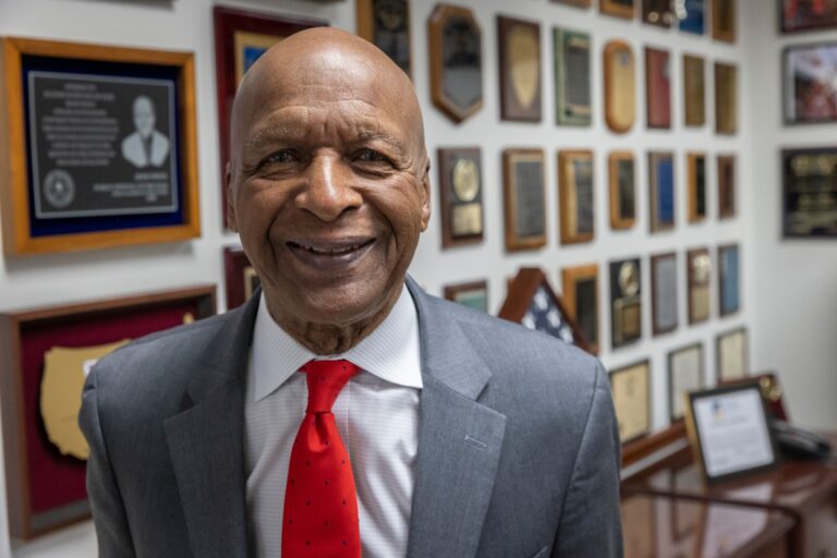 Retiring Secretary of State Jesse White at his office in the Thompson Center in downtown Chicago on December 2, 2022. 