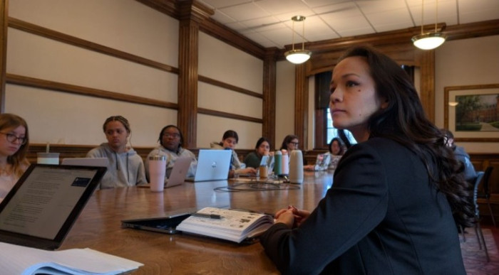 woman in a classroom