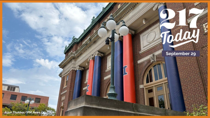217 Today: A student vandalized a University of Illinois building. U of I prohibited him from coming back onto campus.
