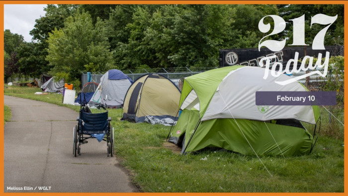 A homeless encampment that had been growing on the Constitution Trail near Home Sweet Home Ministries shelter in Bloomington was later disbanded by the city.