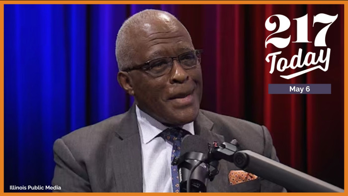 University of Illinois Urbana Champaign Chancellor Robert Jones talks with IPM's Reginald Hardwick on April 4, 2025.