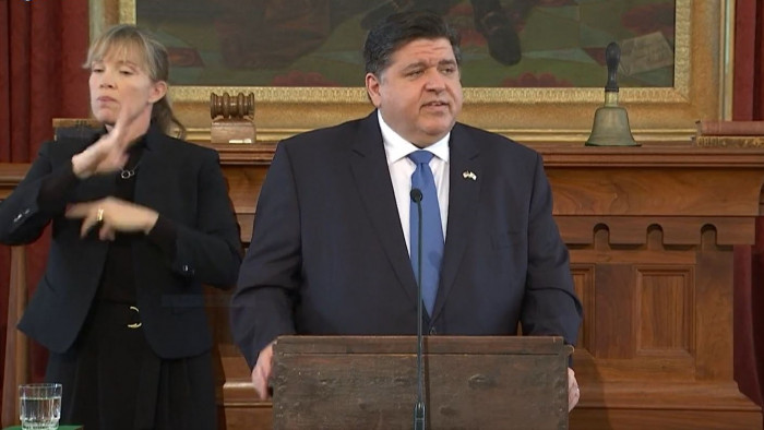 Gov. JB Pritzker (D-IL) gives 2022 State of the State and Budget Address in Springfield