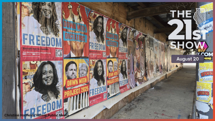 Kamala Harris and Donald Trump posters