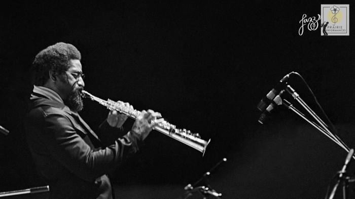 Sonny rollins playing soprano saxophone.