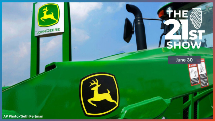 John Deere equipment is on display at the Farm Progress Show on Aug. 31, 2015 in Decatur, Ill.