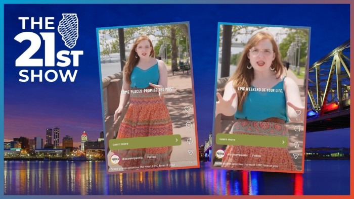 Stills from a recent promotional video inviting visitors to Peoria