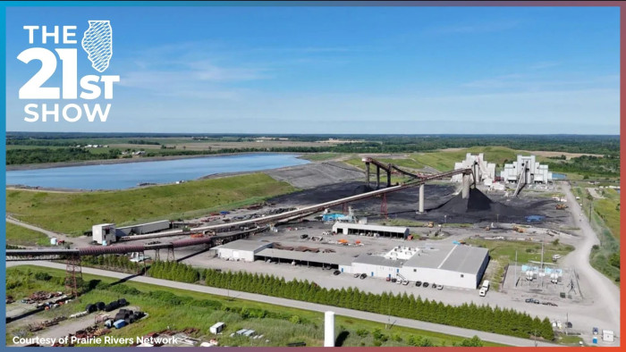 An aerial view of Sugar Camp mine in Franklin County