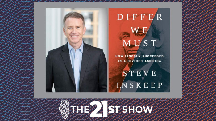 A photo Steev Inskeep and his book 