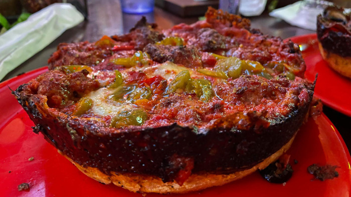 Pizza from Pequod's