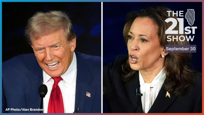 Donald Trump and Kamala Harris