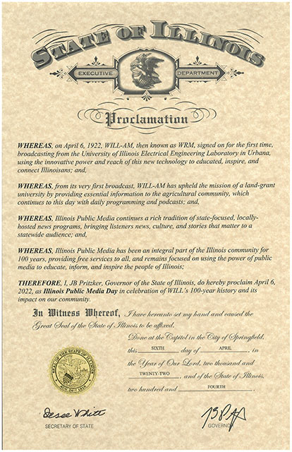 proclamation from governor