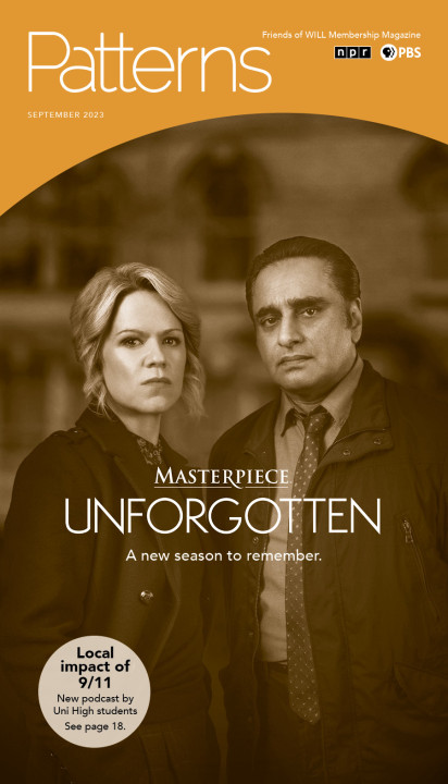 A photo of DCI Jess James and DI Sunny Khan is featured with the text Masterpiece Unforgotten: A new season to remember.