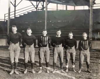 1920 Decatur Staleys included Russ Petty, Bert Ingwerson, George Halas, Jake Lanum, and Dutch Sternaman. The next season they became the Chicago Staleys, and the following, the Chicago Bears.