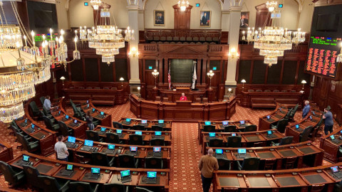 The Illinois Legislature is working on wrapping up its spring session, including finalizing the state budget and a bill on biometric data privacy.
