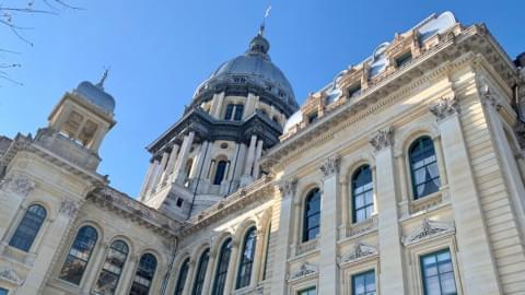 The Illinois State Capitol building in Springfield.
