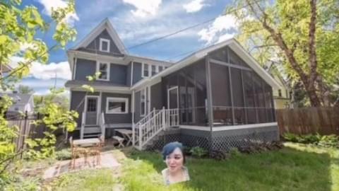 A screen shot of a TikTok video with Angie Ostaszewski (head picture) giving a virtual tour of a home for sale in Peoria.