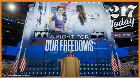 Alexis McGill Johnson, President and CEO of Planned Parenthood Action Fund, speaks during the third day of the Democratic National Convention at United Center, Wednesday, Aug. 21, 2024.