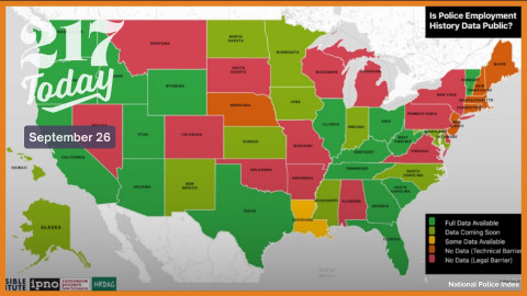 The National Police Index allows people to search an officer’s name, agency or unique identifier number and review their employment history. The tool currently shows data in 17 states, including Illinois, with more states expected to be available soon.