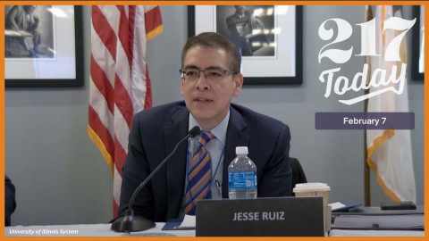 New University of Illinois Board of Trustees Chairman Jesse Ruiz says he is committed to following the law while also supporting all students.