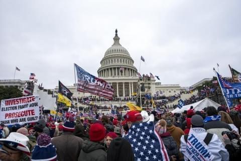 Supporters of President Donald Trump rally at the U.S. Capitol on Wednesday, Jan. 6, 2021, in Washington. Some would soon break into the Capitol, leading to five deaths.