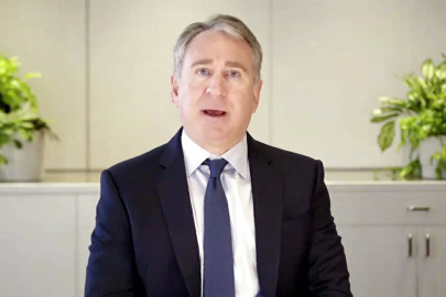 In this image from video provided by the House Financial Services Committee, Kenneth Griffin, chief executive officer of Citadel LLC, testifies during a virtual hearing on GameStop in Washington, Thursday, Feb. 18, 2021. Lawmakers are examining whether the wild swings in the stock price of the video game retailer exposed conflicts in the market's structure that can hurt unsophisticated investors.
