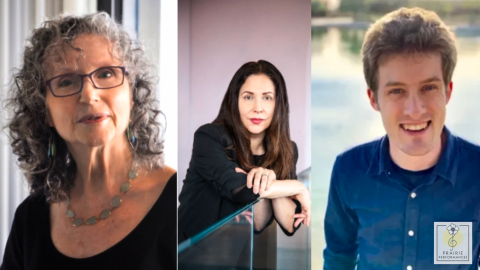 Shown from left to right: Shulamit Ran, Arlene Sierra, and Josh Graham
