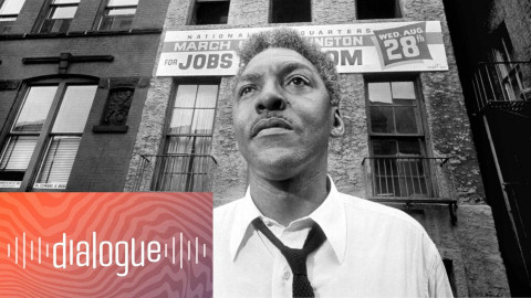 In this Aug. 1, 1963, file photo, Bayard Rustin, leader of the March on Washington poses in New York City. California's governor announced Wednesday, Feb. 5, 2020, that he is posthumously pardoning Rustin, a gay civil rights leader, while creating a new pardon process for others convicted under outdated laws punishing homosexual activity.