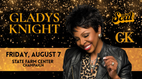 Promotional image of Gladys Knight for her performance at State Farm Center, August 7 2026