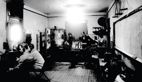 The University of Illinois radio studio from 1925